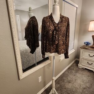 Rachel Zoe Animal Print Top